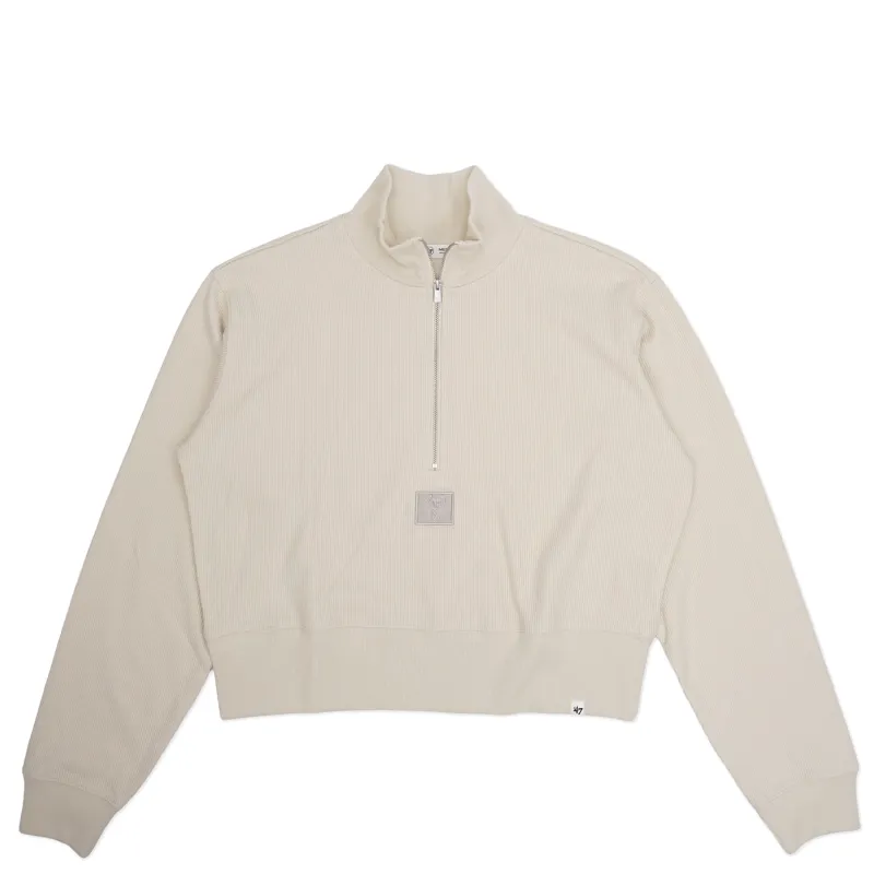 &#39;47 BRAND MILWAUKEE BUCKS WOMEN&#39;S TRANQUILITY RIB 1/2-ZIP 