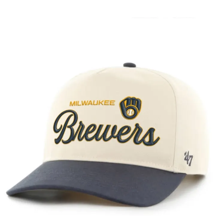 &#39;47 BRAND MILWAUKEE BREWERS SCRIPT HITCH SNAPBACK HAT