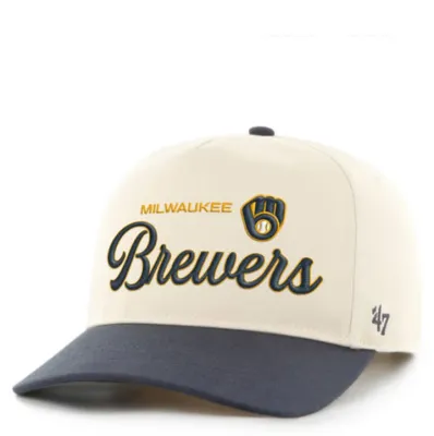 &#39;47 BRAND MILWAUKEE BREWERS SCRIPT HITCH SNAPBACK HAT