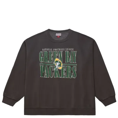 MITCHELL &amp; NESS GREEN BAY PACKERS DOWNTOWN CREWNECK SWEATSHIRT