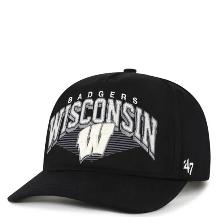 &#39;47 BRAND WISCONSIN BADGERS POMONA HITCH SNAPBACK HAT