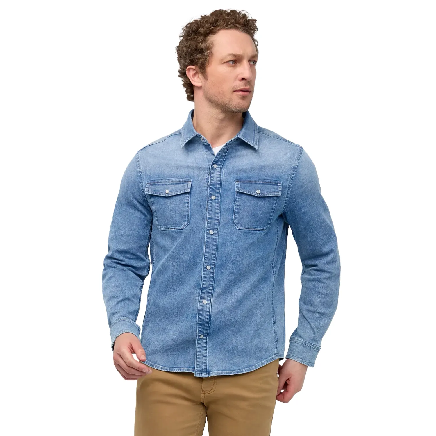 DUER PERFORMANCE DENIM LITE SHIRT