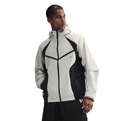 NIKE TECH WOVEN COLOR-BLOCK WINDRUNNER OVERSIZED JACKET
