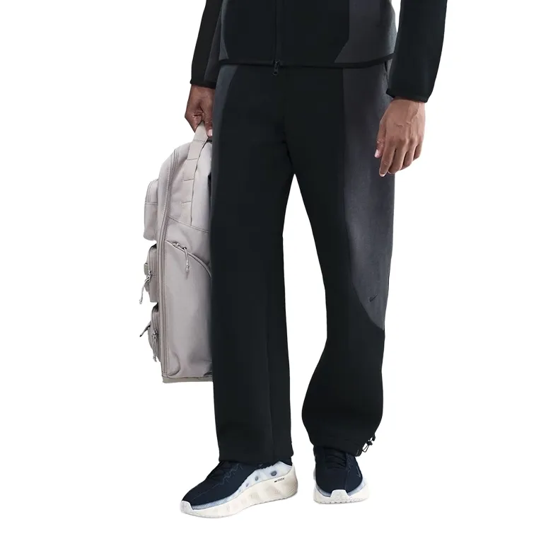 NIKE TECH FLEECE COLOR-BLOCK OPEN-HEM PANT