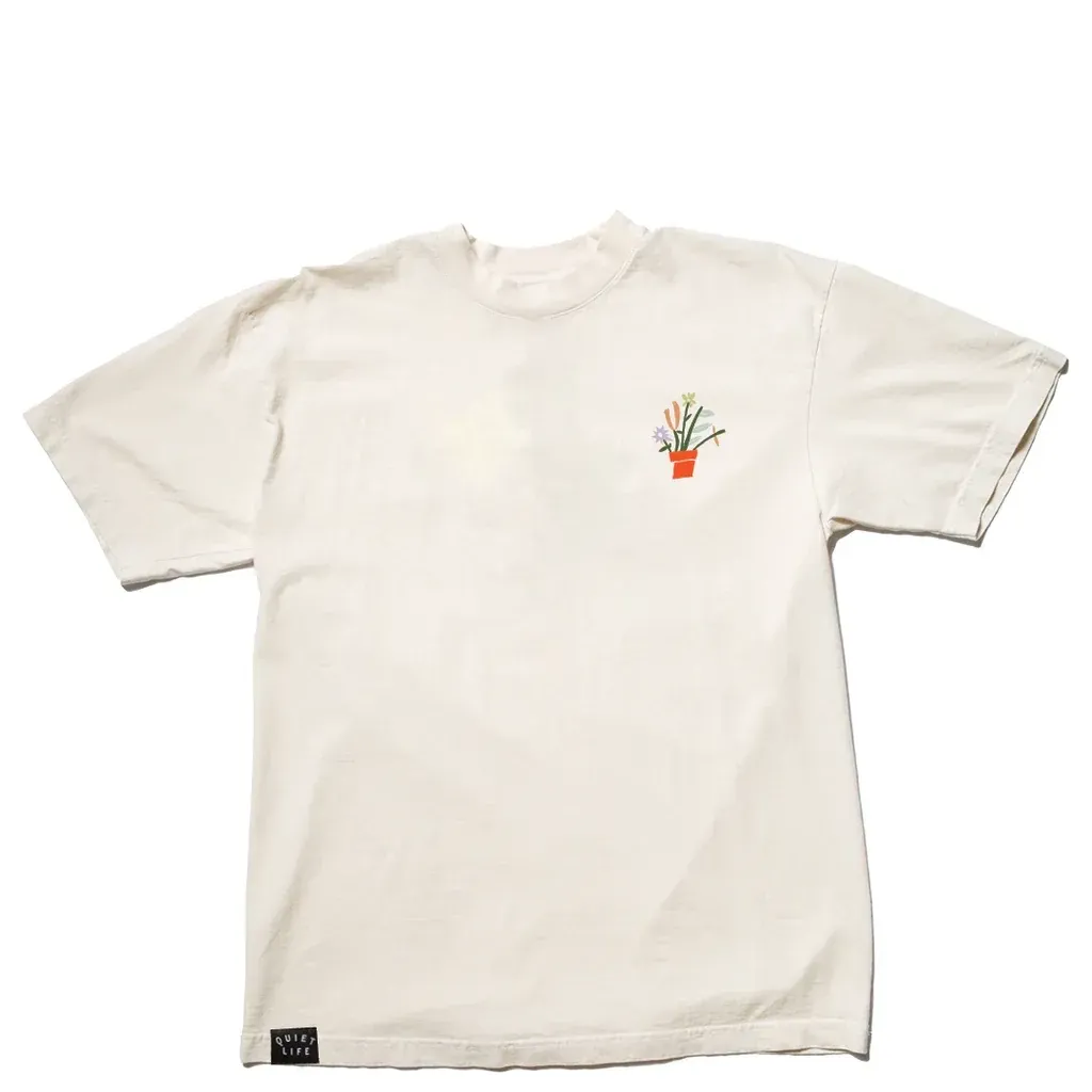 THE QUIET LIFE PLANTS EMBROIDERED TEE