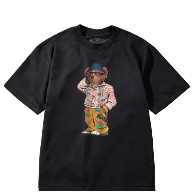 MARKET FOLK FITTED BEAR TEE 
