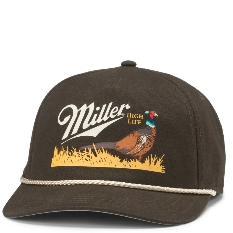 AMERICAN NEEDLE MILLER HIGH LIFE CANVAS CAPPY SNAPBACK HAT