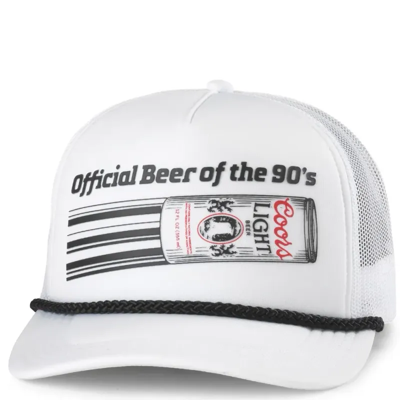 AMERICAN NEEDLE COORS LIGHT FOAMY ROSCOE TRUCKER HAT