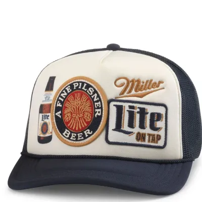 AMERICAN NEEDLE MILLER LITE ROSCOE ICONIC TRUCKER HAT