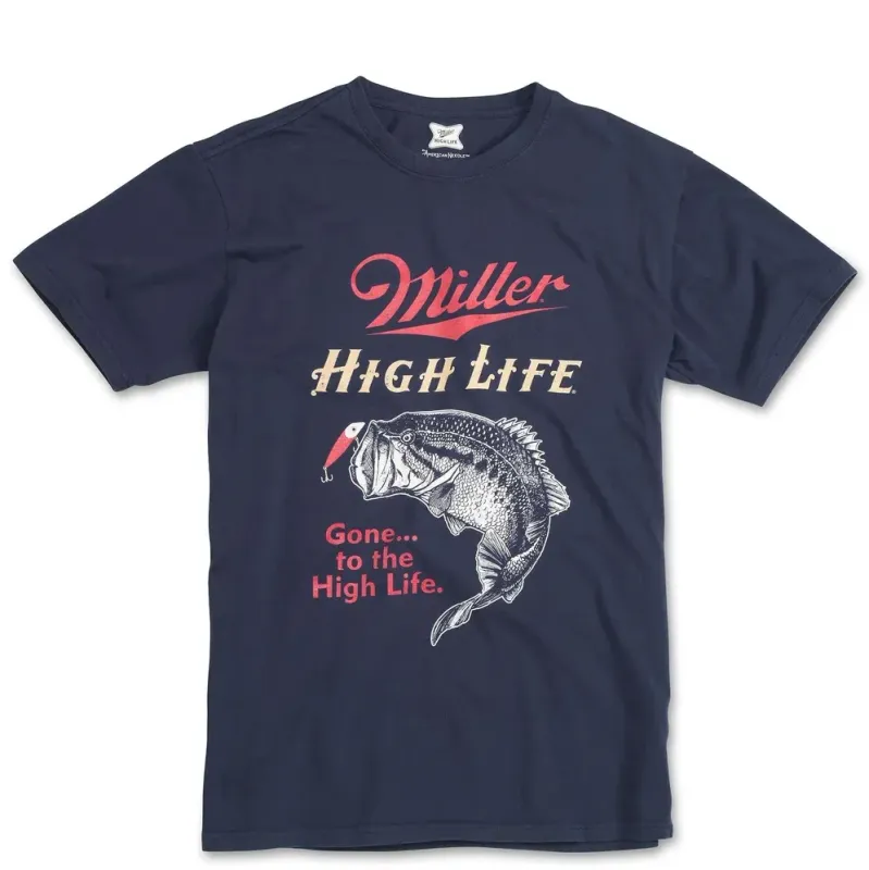 AMERICAN NEEDLE MILLER HIGH LIFE RED LABEL FISH TEE 
