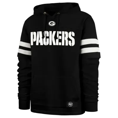 &#39;47 BRAND GREEN BAY PACKERS QUICK SWITCH LACER PULLOVER HOODIE
