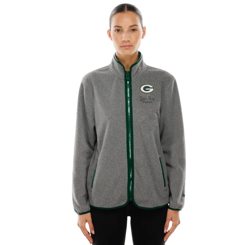 NEW ERA GREEN BAY PACKERS WOMEN&#39;S FULL-ZIP FLEECE