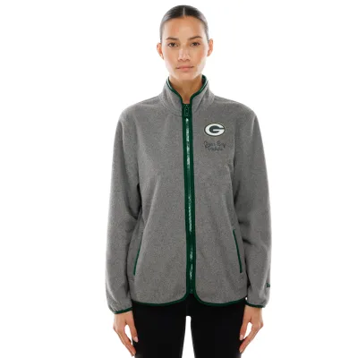 NEW ERA GREEN BAY PACKERS WOMEN&#39;S FULL-ZIP FLEECE