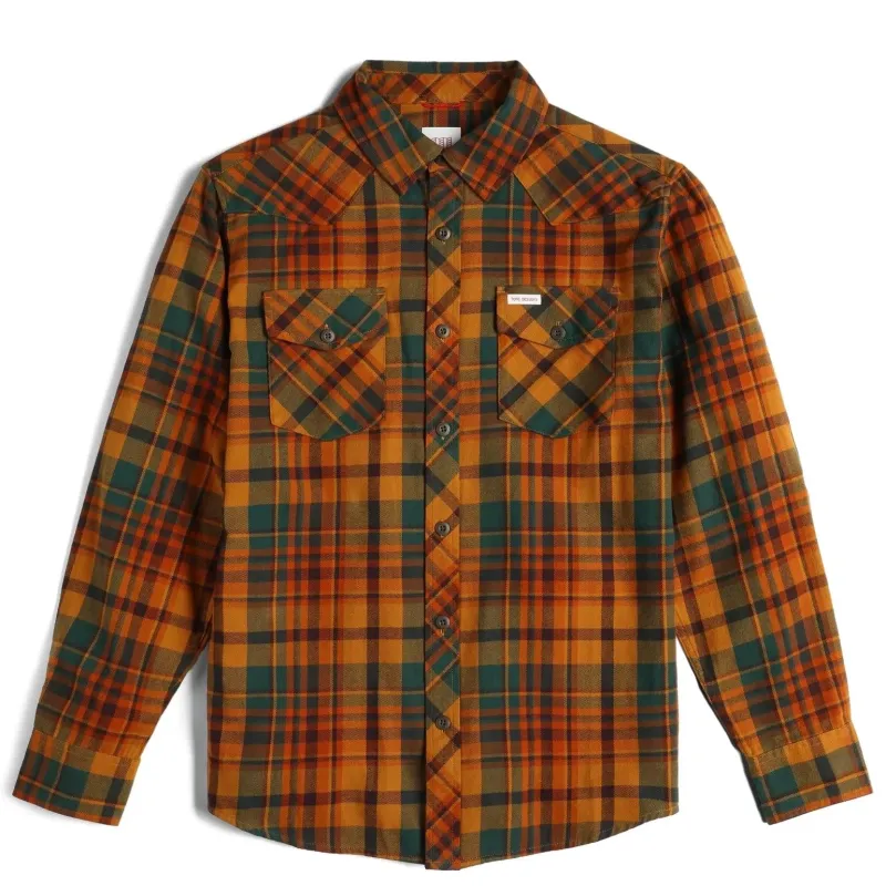 TOPO DESIGNS MOUNTAIN LONG SLEEVE FLANNEL SHIRT