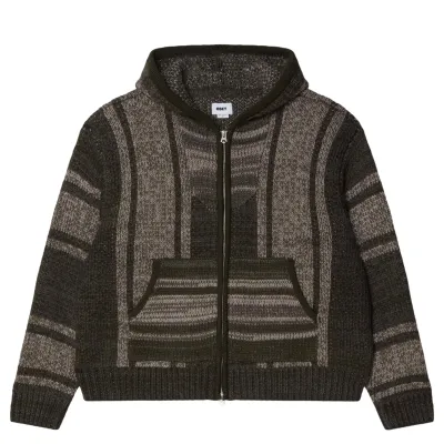 OBEY FULL-ZIP BAJA SWEATER