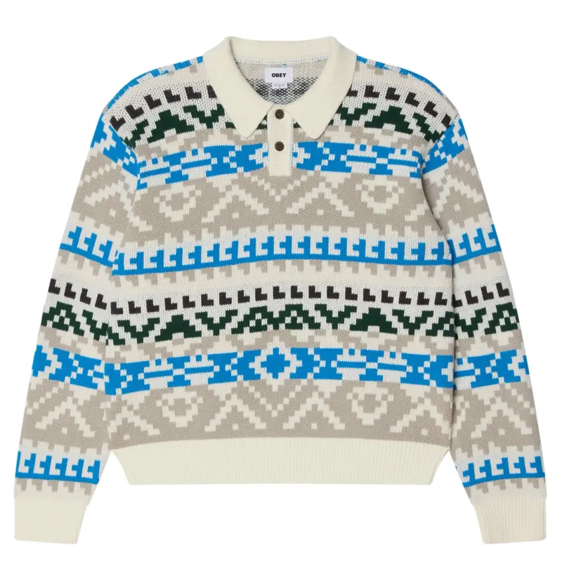 OBEY GEO POLO SWEATER
