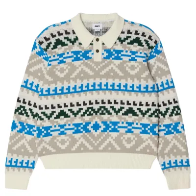 OBEY GEO POLO SWEATER