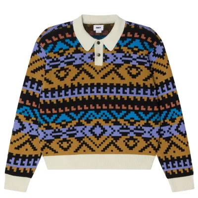 OBEY GEO POLO SWEATER