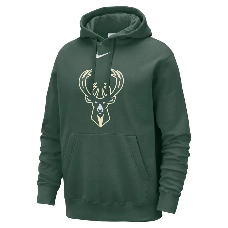 NIKE MILWAUKEE BUCKS CLUB 2025-2026 PULLOVER HOODIE