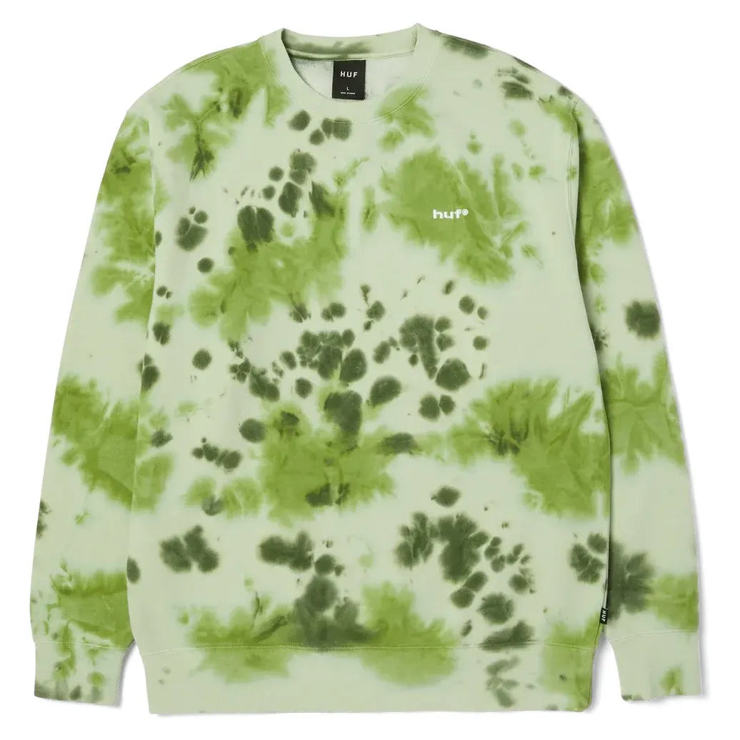 HUF TIE DYE 89 LOGO CREWNECK SWEATSHIRT