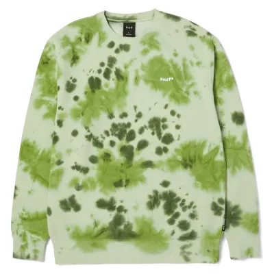 HUF TIE DYE 89 LOGO CREWNECK SWEATSHIRT