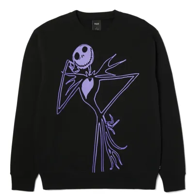 HUF JACK SKELLINGTON CREWNECK SWEATSHIRT