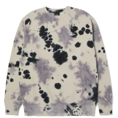 HUF TIE DYE 89 LOGO CREWNECK SWEATSHIRT