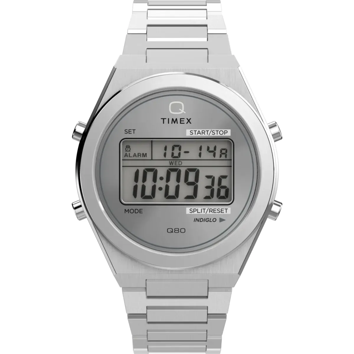 TIMEX Q80 CONTINENTAL 39MM STAINLESS STEEL WATCH