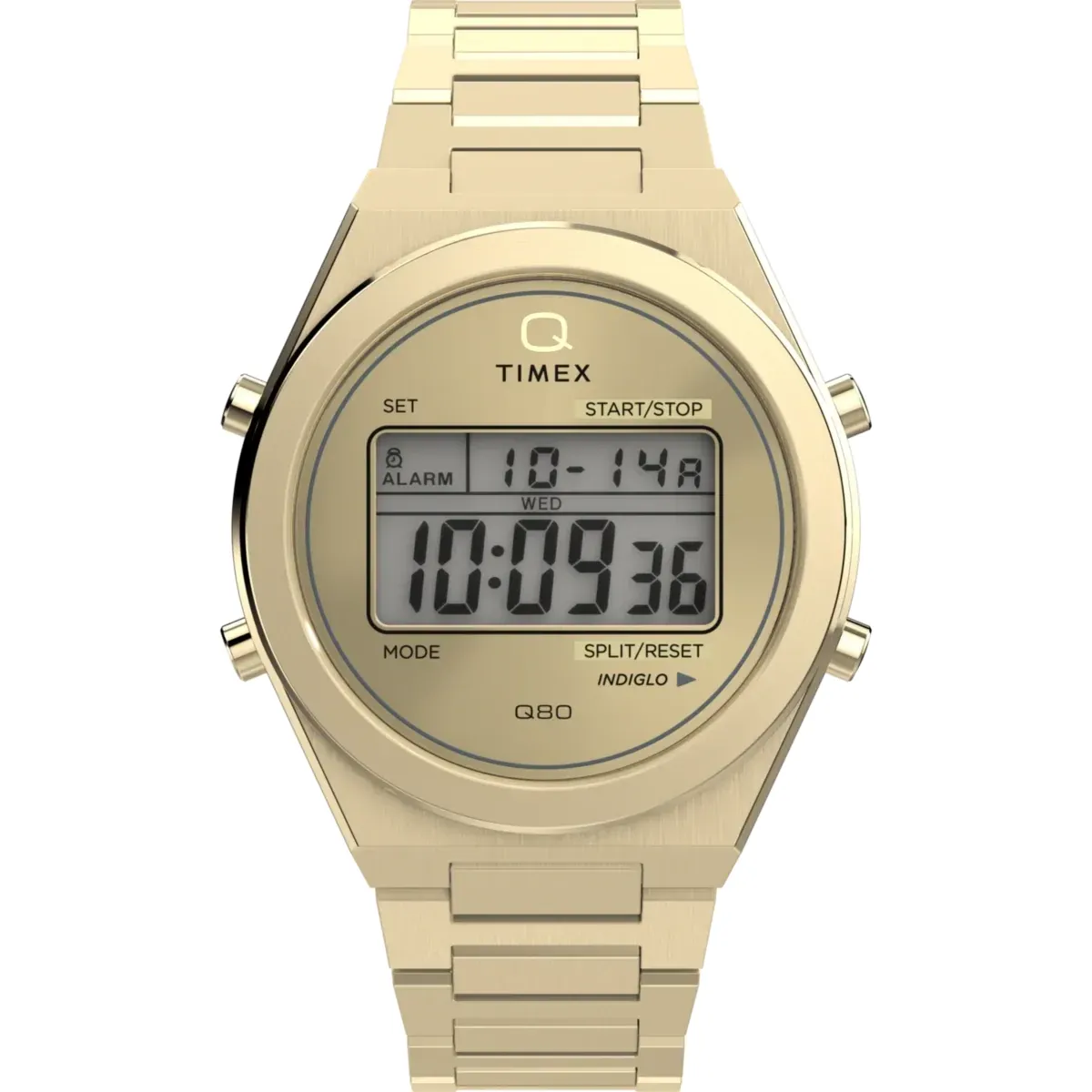 TIMEX Q80 CONTINENTAL 39MM STAINLESS STEEL WATCH