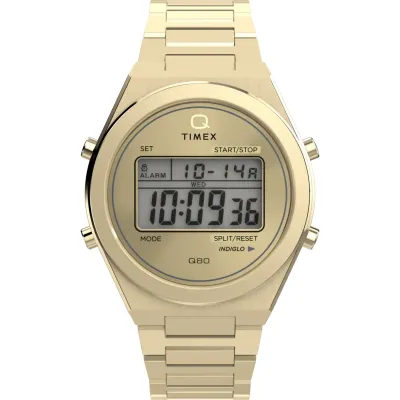 TIMEX Q80 CONTINENTAL 39MM STAINLESS STEEL WATCH