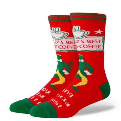 STANCE X ELF WORLDS BEST CREW SOCKS