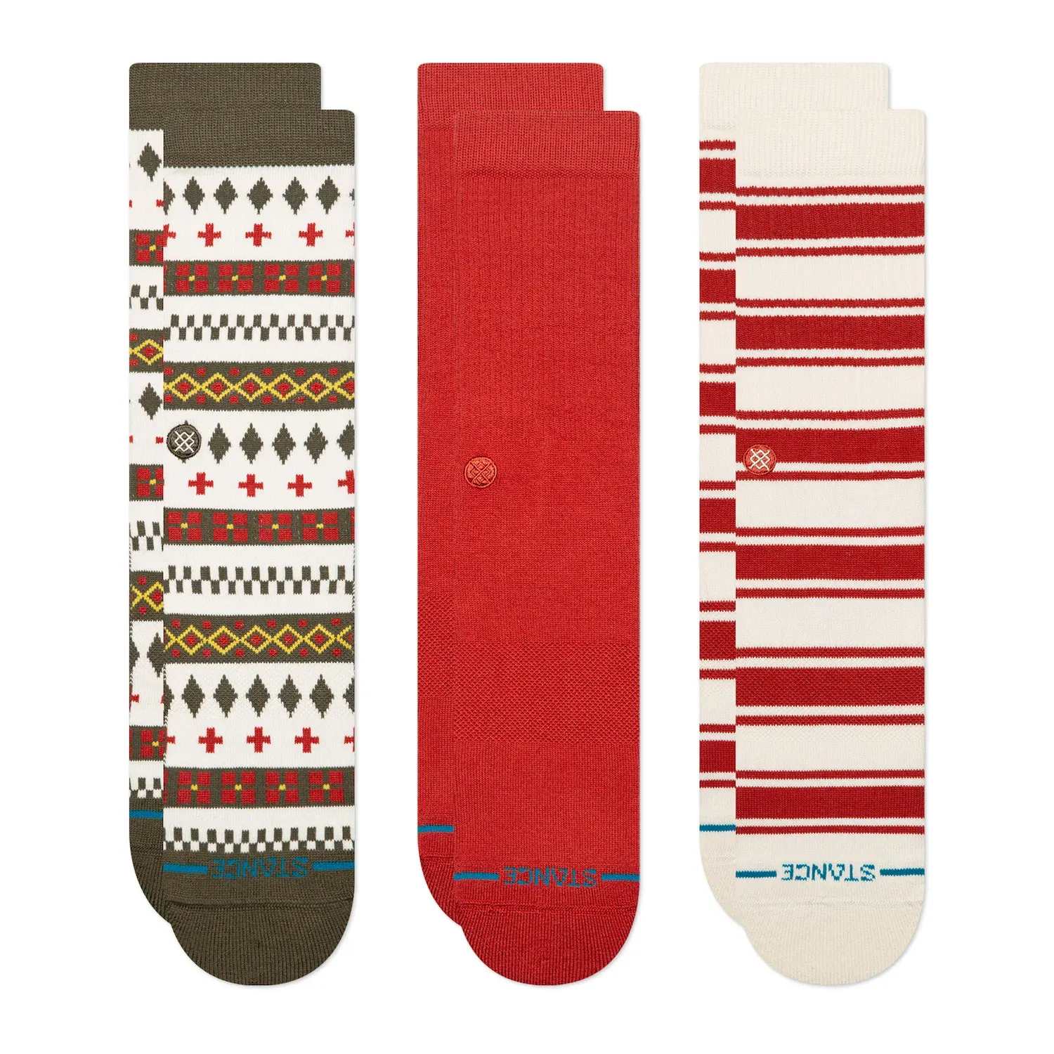 STANCE CABIN DAYS 3-PACK CREW SOCKS