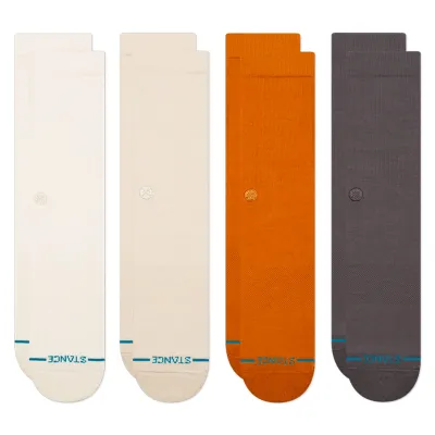 STANCE ICON 4-PACK CREW SOCKS