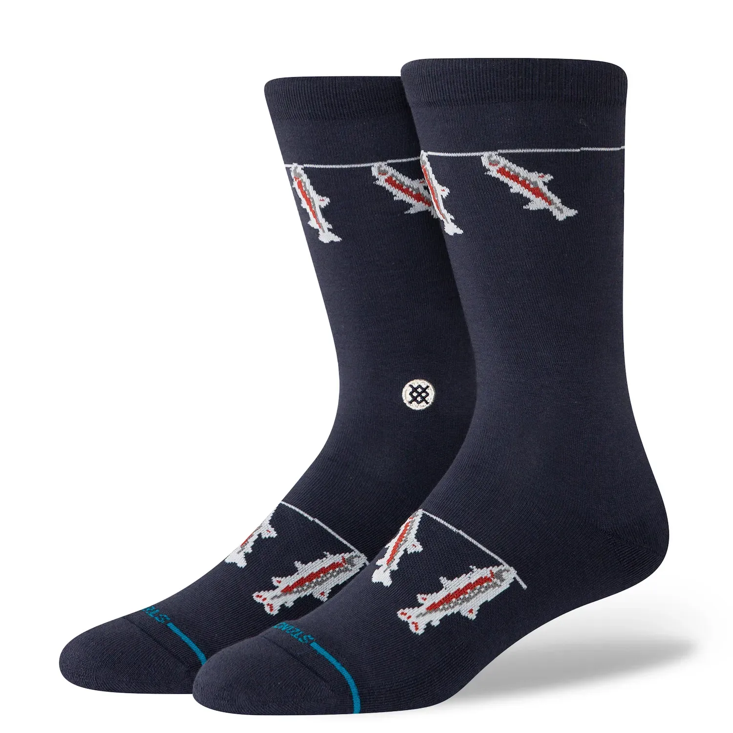 STANCE GONE FISHIN CREW SOCKS