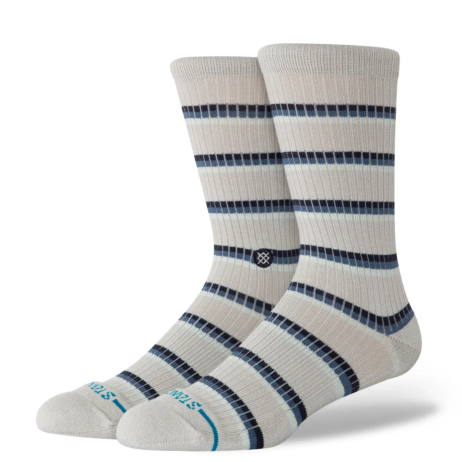 STANCE RIBBED MULTI STRIPE CREW SOCKS