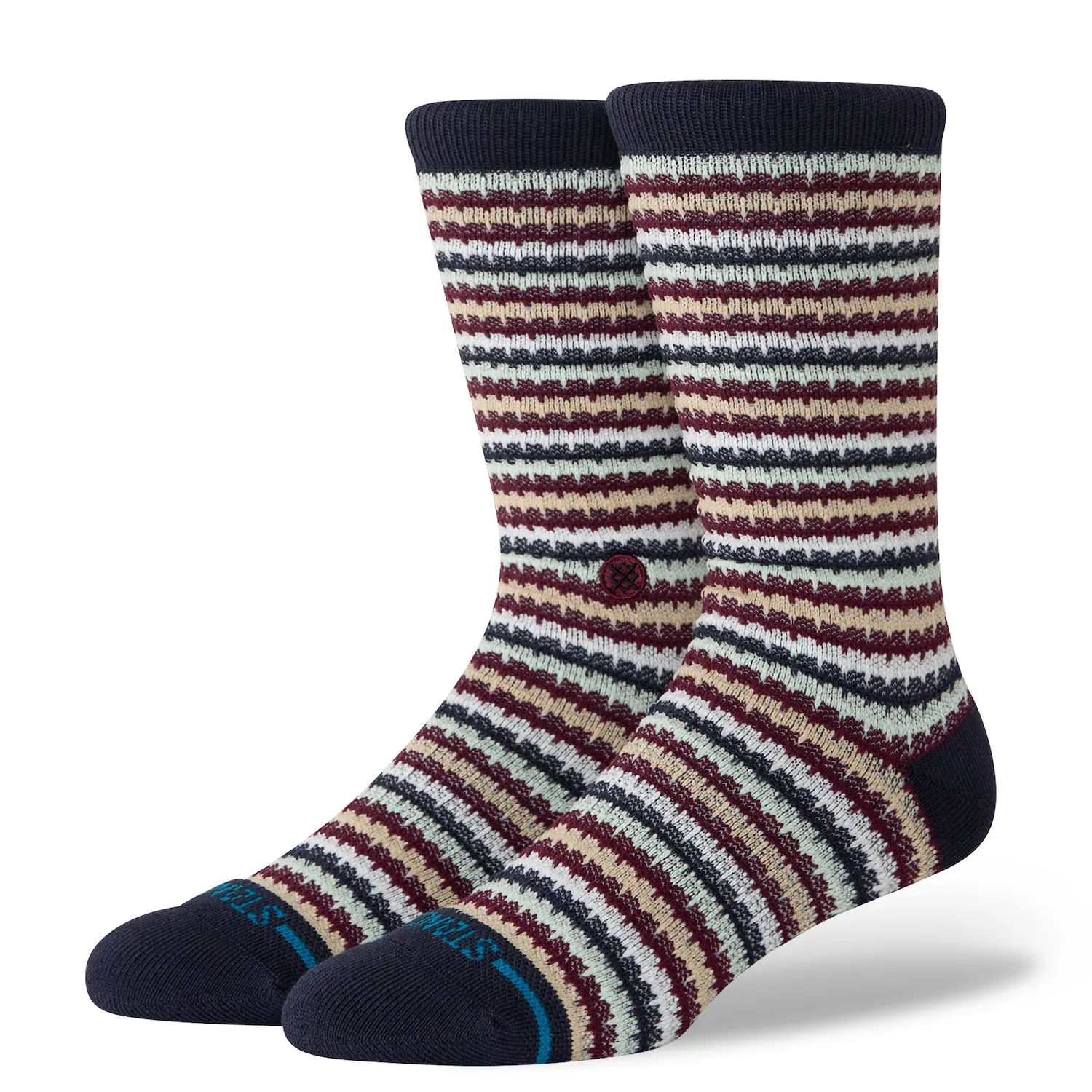 STANCE CHICLETS WAFFLE KNIT CREW SOCKS