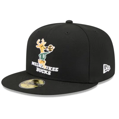 NEW ERA MILWAUKEE BUCKS BANGO BASIC 59FIFTY FITTED HAT