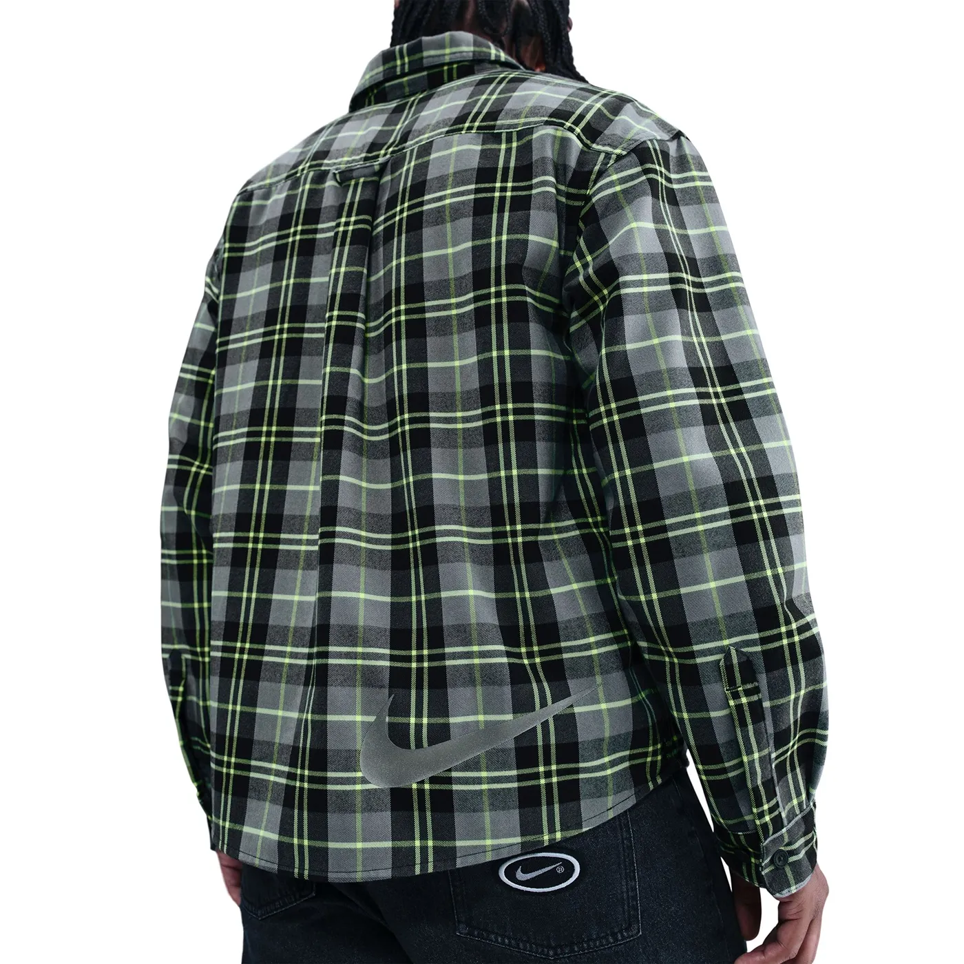 Nike SB x Eric Koston Flannel Shirt – Dark Smoke Grey/Volt
