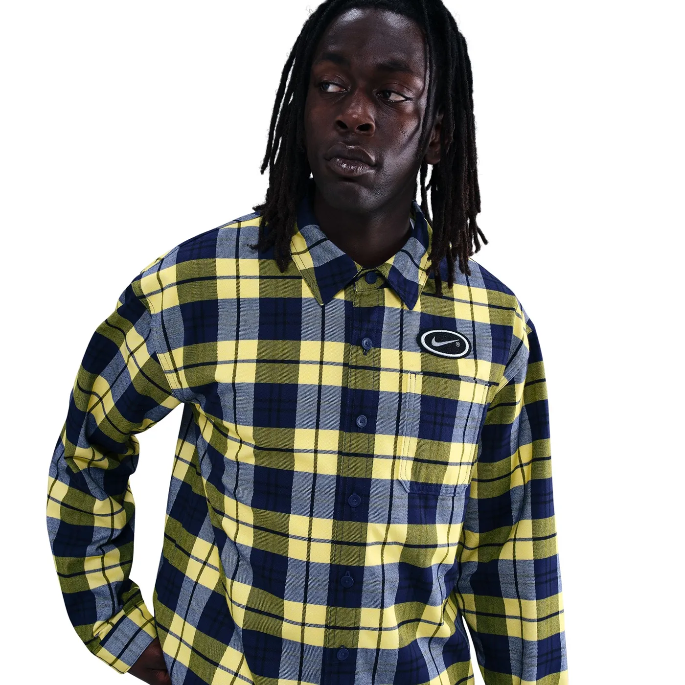 Nike SB x Eric Koston Flannel Shirt – Midnight Navy/Speed Yellow