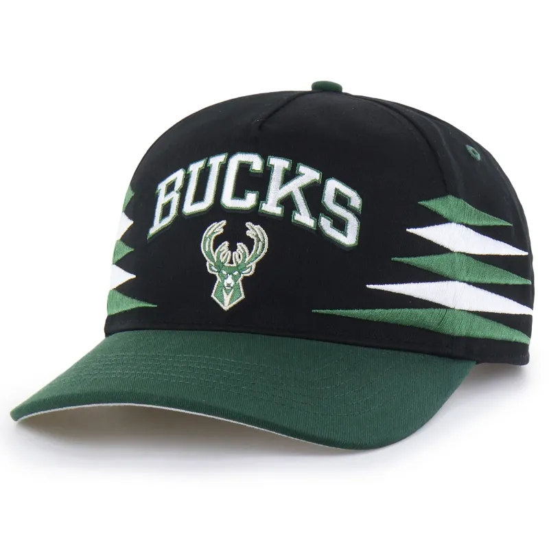 &#39;47 BRAND MILWAUKEE BUCKS DIAMOND CUT HITCH SNAPBACK HAT