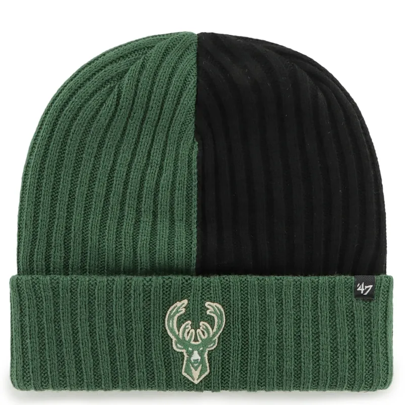 &#39;47 BRAND MILWAUKEE BUCKS FRACTURE CUFF BEANIE