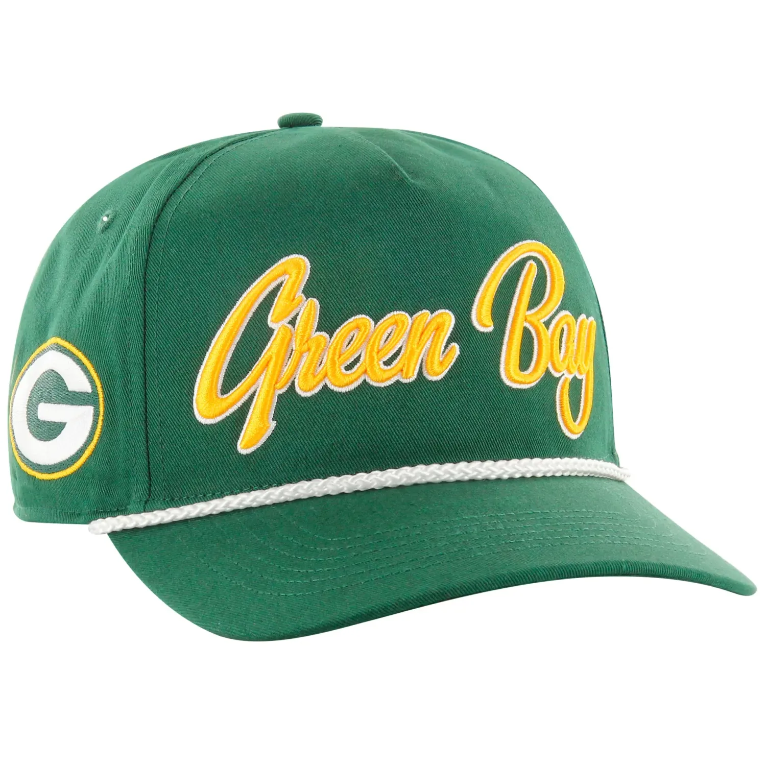 &#39;47 BRAND GREEN BAY PACKERS OVERHAND HITCH SNAPBACK HAT