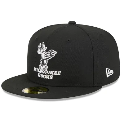 NEW ERA MILWAUKEE BUCKS BANGO BASIC 59FIFTY FITTED HAT