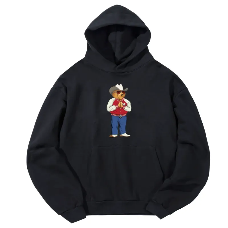 MARKET HEE-HAW BEAR PULLOVER HOODIE  