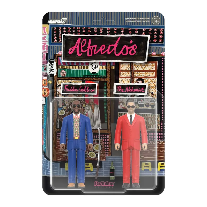 SUPER7 ALFREDO REACTION FIGURE - FREDDIE GIBBS AND THE ALCHEMIST 2-PACK