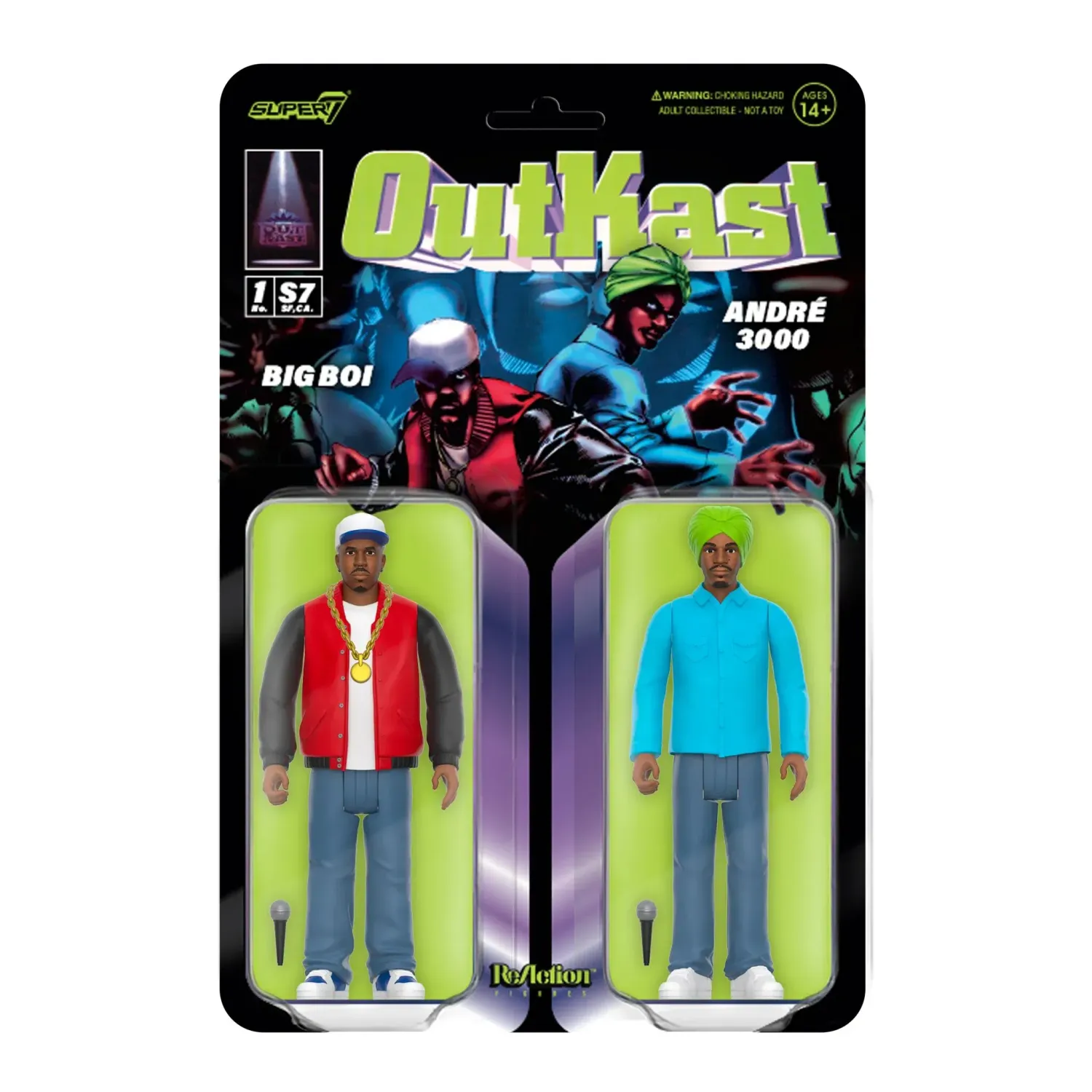SUPER7 OUTKAST REACTION FIGURES - ATLIENS