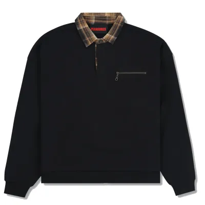 PLEASURES TOWN POLO SWEATSHIRT