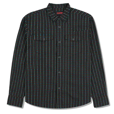 PLEASURES TRIBUTE WESTERN BUTTON UP SHIRT