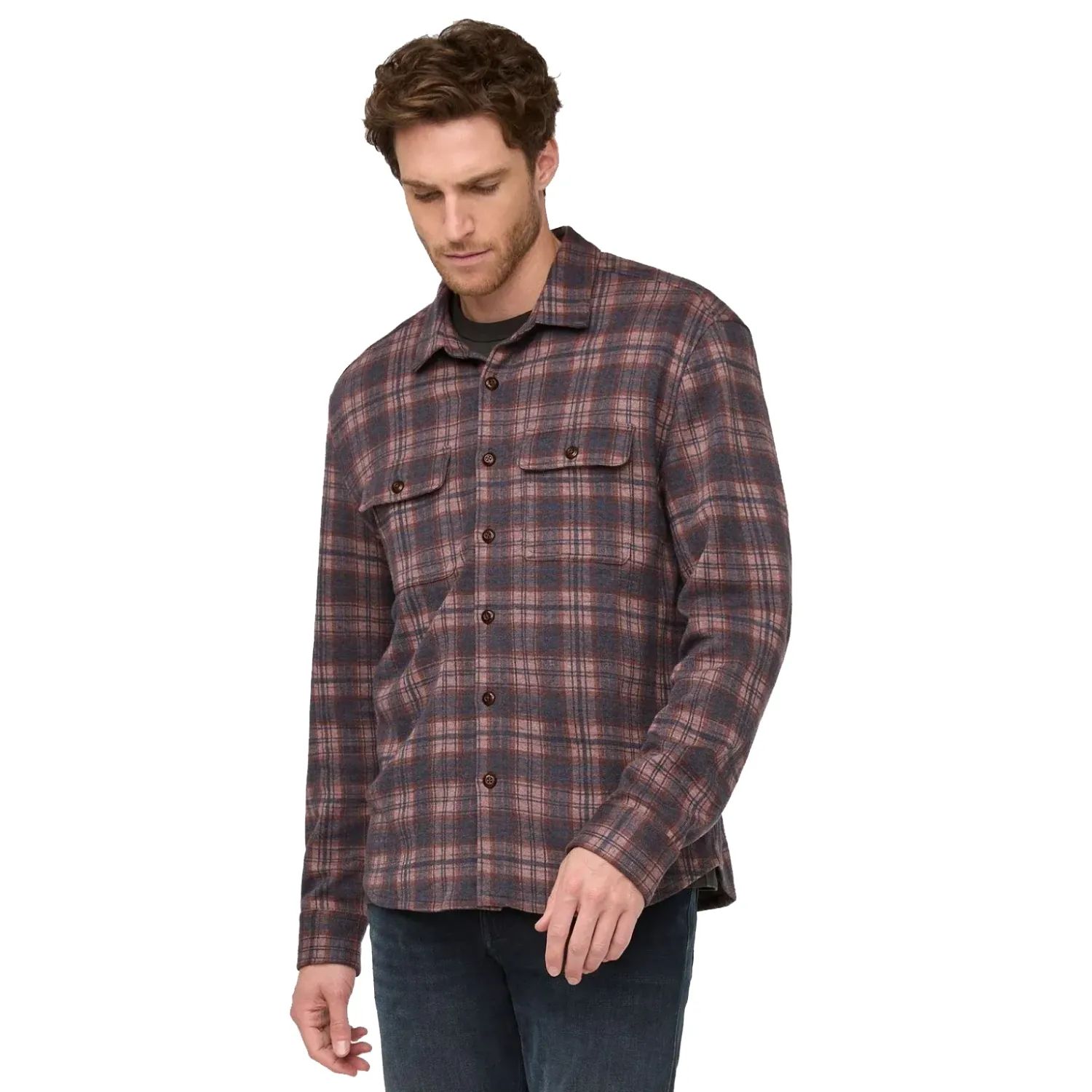 DUER PERFORMANCE FLANNEL BUTTON DOWN SHIRT 