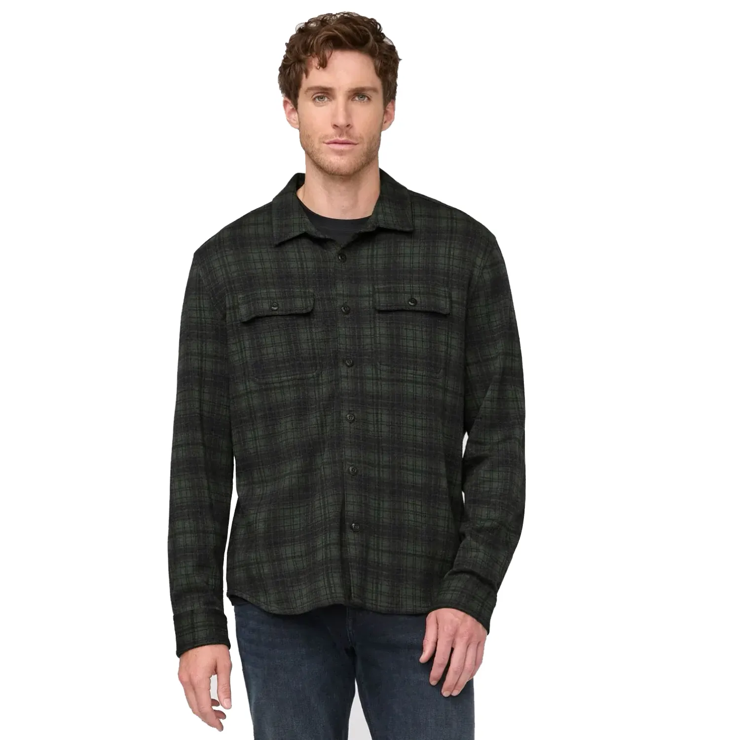 DUER PERFORMANCE FLANNEL BUTTON DOWN SHIRT 